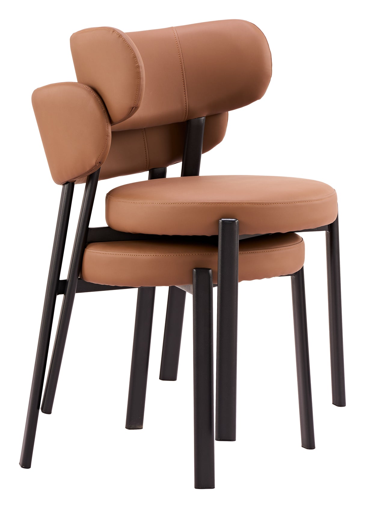 Prairie Brown Dining Chair (Set of 2) by Zuomod at Eve Furniture