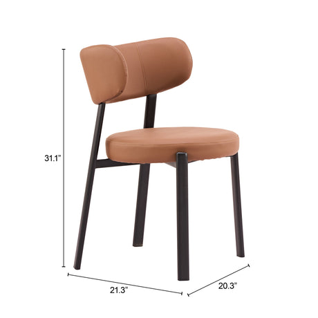 Prairie Brown Dining Chair (Set of 2) by Zuomod at Eve Furniture
