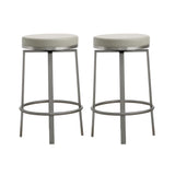 Pratt Performance Vegan Leather Swivel Counter Stool - Set of 2 by TOV Furniture at Eve Furniture