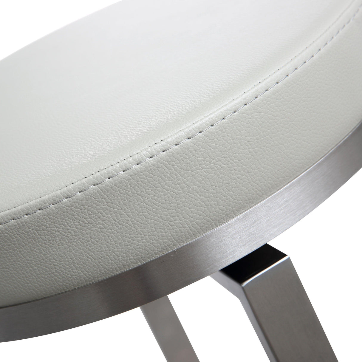 Pratt Performance Vegan Leather Swivel Counter Stool - Set of 2 by TOV Furniture at Eve Furniture