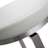 Pratt Performance Vegan Leather Swivel Counter Stool - Set of 2 by TOV Furniture at Eve Furniture