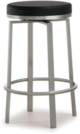 Pratt Performance Vegan Leather Swivel Counter Stool - Set of 2 by TOV Furniture at Eve Furniture