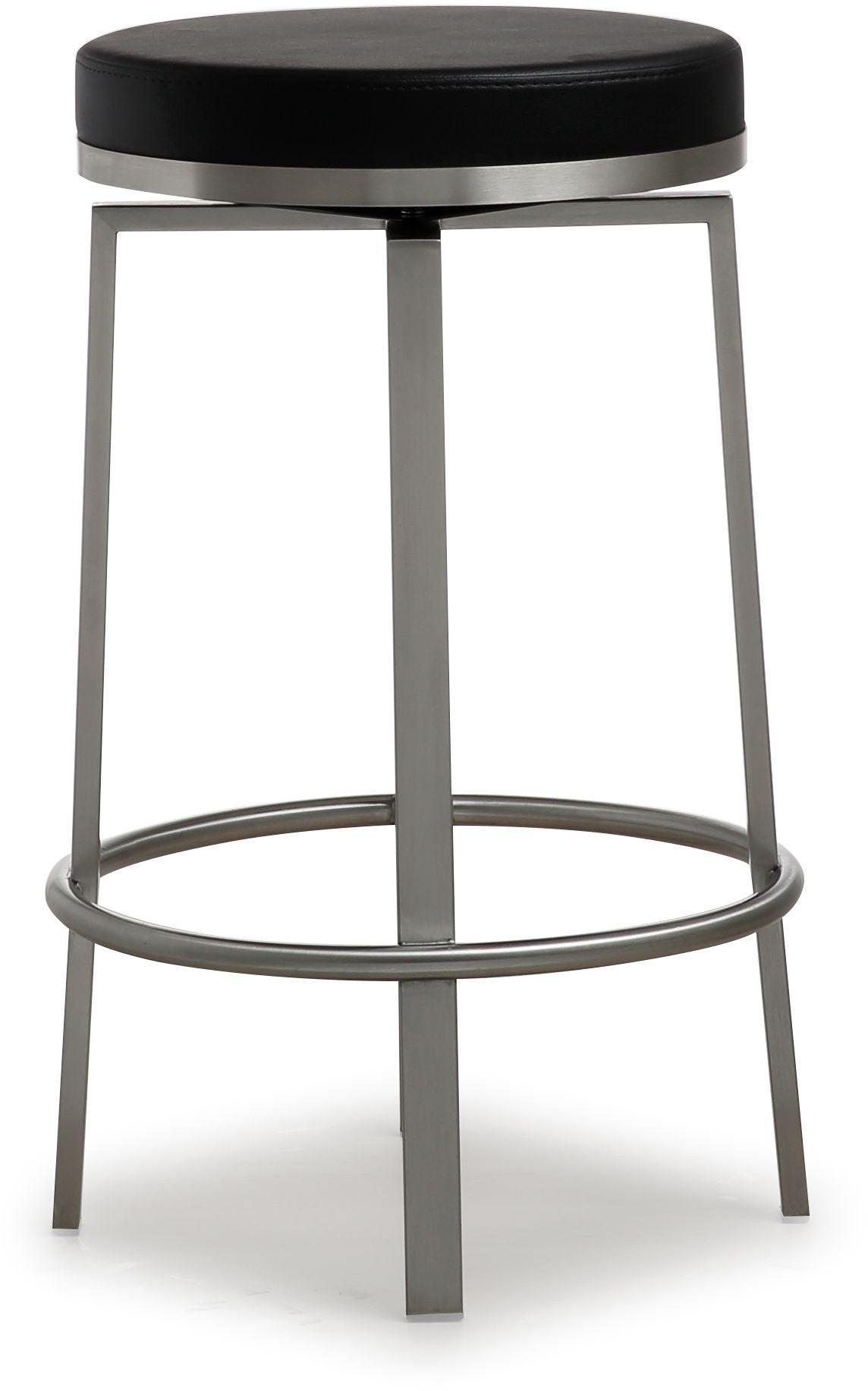 Pratt Performance Vegan Leather Swivel Counter Stool - Set of 2 by TOV Furniture at Eve Furniture