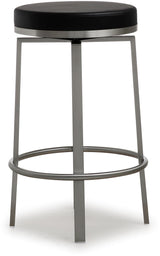 Pratt Performance Vegan Leather Swivel Counter Stool - Set of 2 by TOV Furniture at Eve Furniture