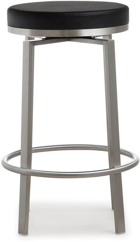 Pratt Performance Vegan Leather Swivel Counter Stool - Set of 2 by TOV Furniture at Eve Furniture