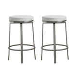 Pratt Performance Vegan Leather Swivel Counter Stool - Set of 2 by TOV Furniture at Eve Furniture