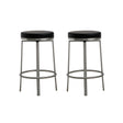 Pratt Performance Vegan Leather Swivel Counter Stool - Set of 2 by TOV Furniture at Eve Furniture