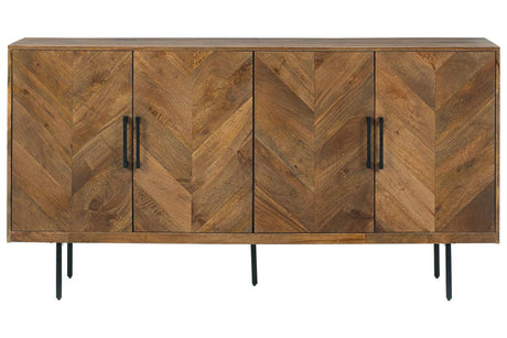 Prattville Brown Accent Cabinet by Ashley at Eve Furniture