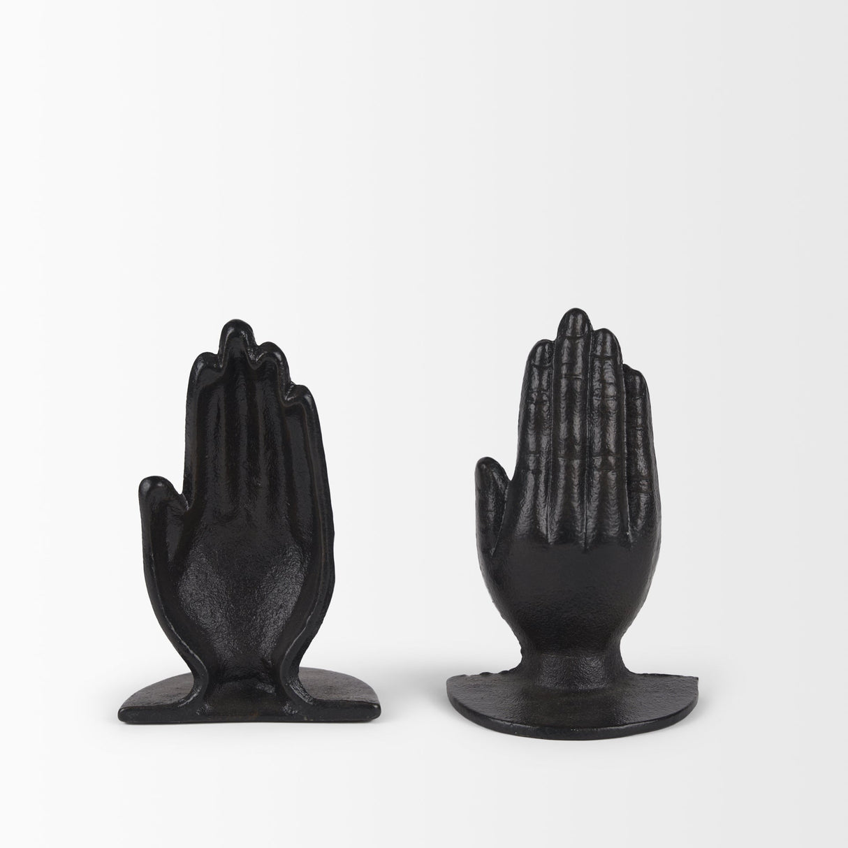 Praying Hands Bronze Cast Iron Book Ends by Mercana at Eve Furniture