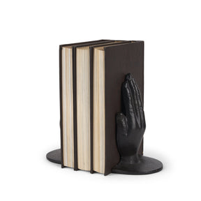 Praying Hands Bronze Cast Iron Book Ends by Mercana at Eve Furniture