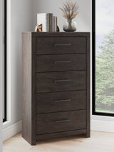 Prendonea Charcoal Chest of Drawers