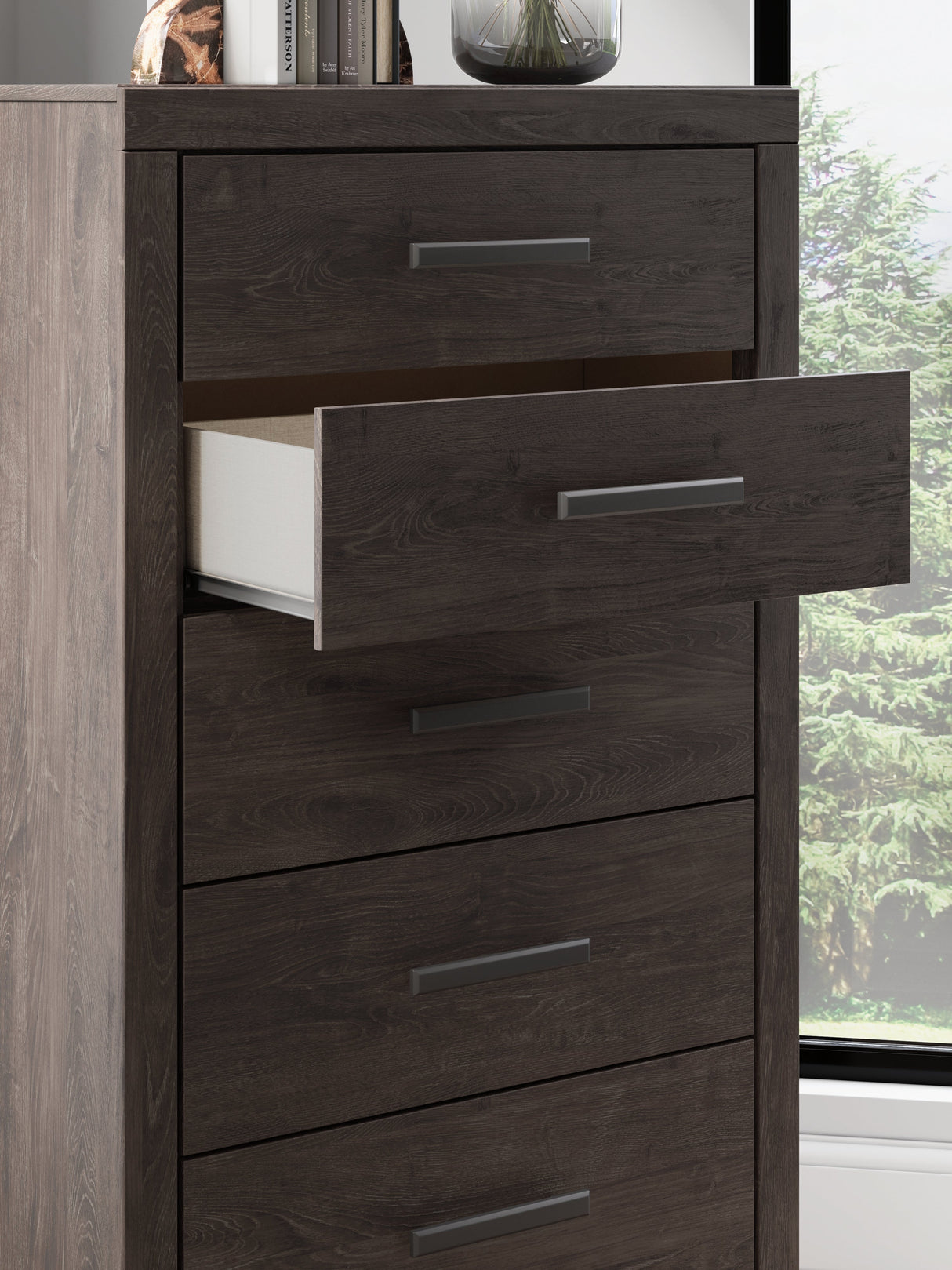 Prendonea Charcoal Chest of Drawers