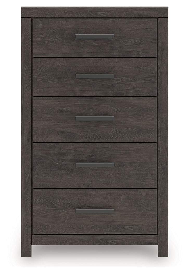 Prendonea Charcoal Chest of Drawers