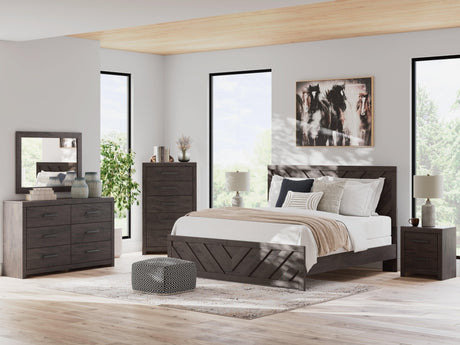 Prendonea Charcoal Dresser by Ashley at Eve Furniture