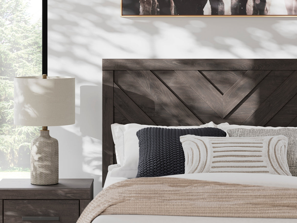 Prendonea Charcoal Full Panel Bed by Ashley at Eve Furniture