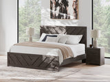 Prendonea Charcoal King Panel Bed by Ashley at Eve Furniture