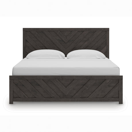Prendonea Charcoal King Panel Bed by Ashley at Eve Furniture