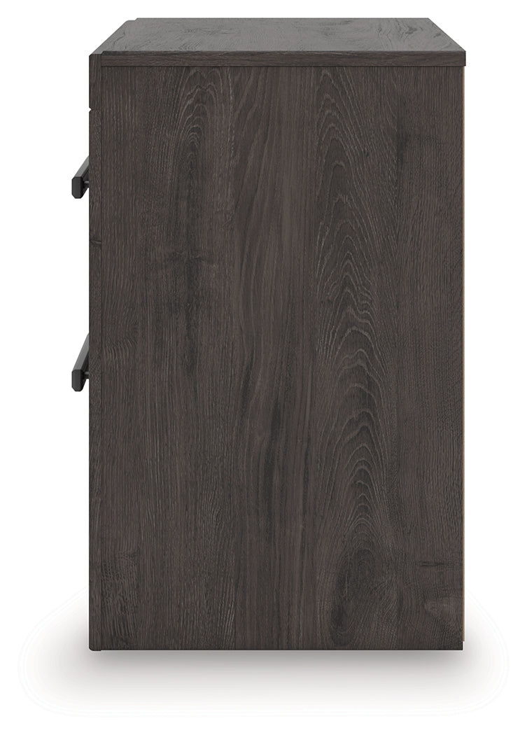 Prendonea Charcoal Nightstand