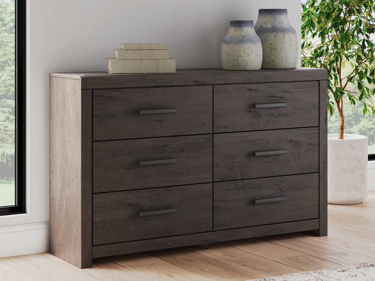 Prendonea Charcoal Panel Bedroom Set by Ashley at Eve Furniture