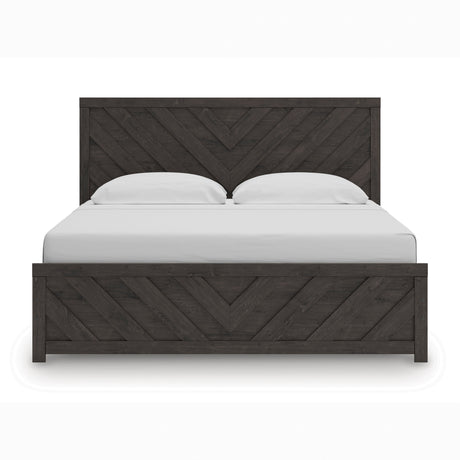 Prendonea Charcoal Panel Bedroom Set by Ashley at Eve Furniture