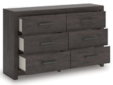 Prendonea Charcoal Panel Bedroom Set by Ashley at Eve Furniture