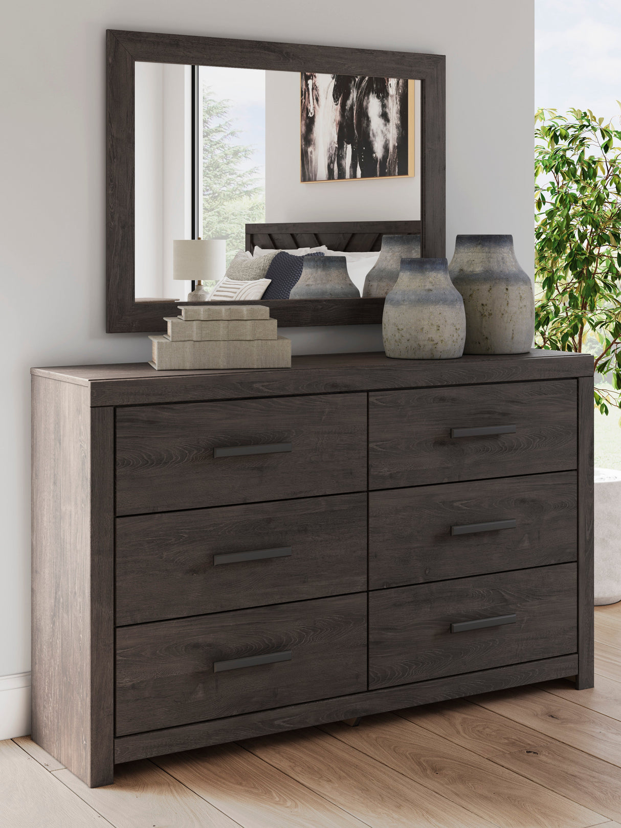 Prendonea Charcoal Panel Bedroom Set by Ashley at Eve Furniture