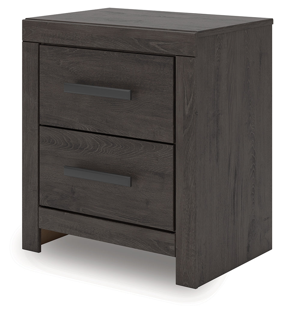 Prendonea Charcoal Panel Bedroom Set by Ashley at Eve Furniture