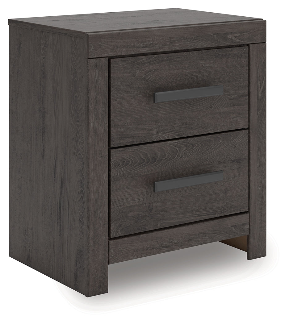 Prendonea Charcoal Panel Bedroom Set by Ashley at Eve Furniture