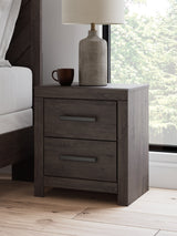 Prendonea Charcoal Panel Bedroom Set by Ashley at Eve Furniture