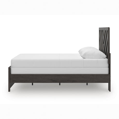 Prendonea Charcoal Queen Panel Bed by Ashley at Eve Furniture