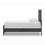Prendonea Charcoal Twin Panel Bed by Ashley at Eve Furniture
