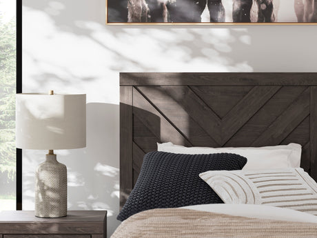 Prendonea Charcoal Twin Panel Bed by Ashley at Eve Furniture