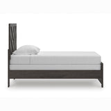 Prendonea Charcoal Twin Panel Bed by Ashley at Eve Furniture