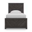 Prendonea Charcoal Twin Panel Bed by Ashley at Eve Furniture