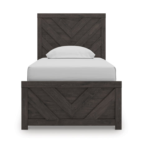 Prendonea Charcoal Youth Panel Bedroom Set by Ashley at Eve Furniture