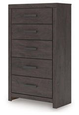 Prendonea Charcoal Chest of Drawers by Ashley at Eve Furniture