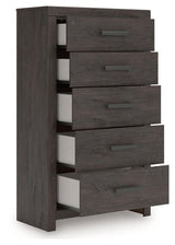 Prendonea Charcoal Chest of Drawers by Ashley at Eve Furniture