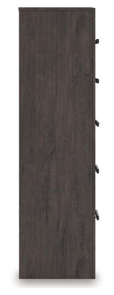 Prendonea Charcoal Chest of Drawers by Ashley at Eve Furniture