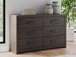 Prendonea Charcoal Dresser by Ashley at Eve Furniture