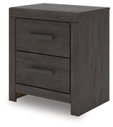 Prendonea Charcoal Nightstand by Ashley at Eve Furniture