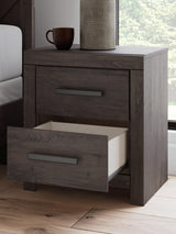 Prendonea Charcoal Nightstand by Ashley at Eve Furniture