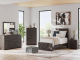 Prendonea Charcoal Nightstand by Ashley at Eve Furniture