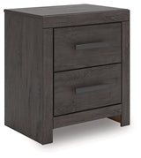 Prendonea Charcoal Nightstand by Ashley at Eve Furniture
