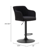 Prescott Black Barstool by Zuomod at Eve Furniture