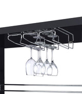 Prescott Glossy Black Rectangular 2-Shelf Bar Unit by Coaster at Eve Furniture