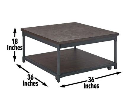 Prescott Lift-Top Cocktail Table w/Casters by Steve Silver at Eve Furniture
