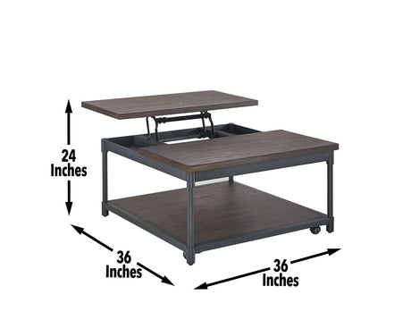 Prescott Lift-Top Cocktail Table w/Casters by Steve Silver at Eve Furniture