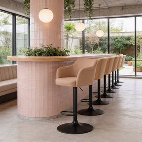 Prescott Tan Barstool by Zuomod at Eve Furniture