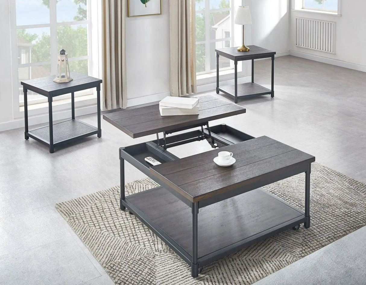 Prescott Lift-Top Cocktail Table w/Casters by Steve Silver at Eve Furniture