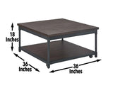 Prescott Lift-Top Cocktail Table w/Casters by Steve Silver at Eve Furniture